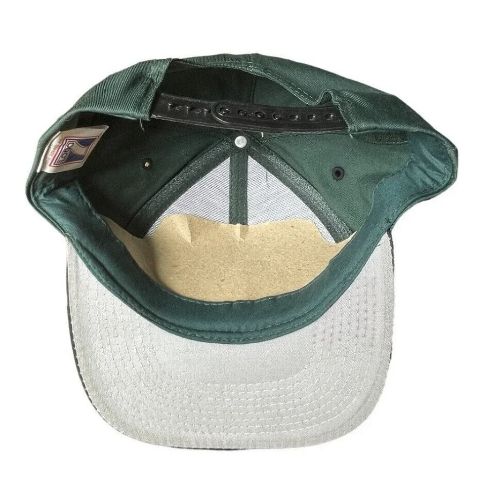 NWT 1999 Brickyard 400 Indy Logo 7 Vintage Snapback Hat Cap 2-Tone Green
